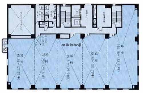 函館ツインタワー（オフィス） 平面1