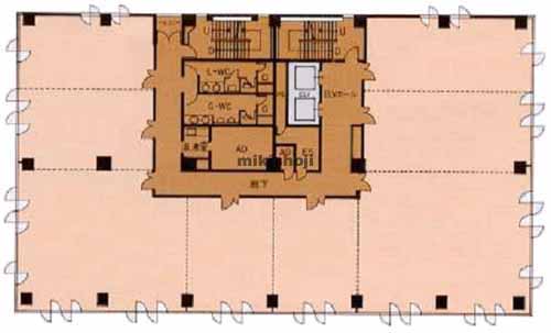 北海道新聞社帯広ビル 平面1