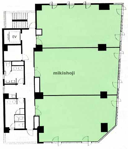 リバーサイド秋田ビル 平面1