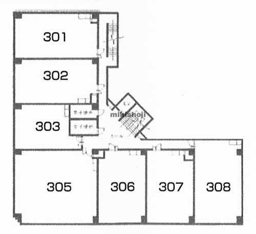 丸久ビル 平面1