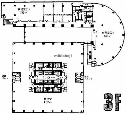 アクアリアタワー横浜（低層棟） 平面1