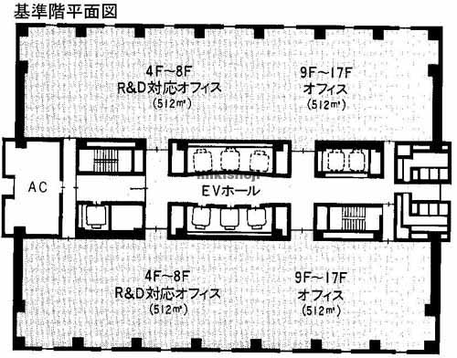 横浜金沢ハイテクセンタービル 平面1