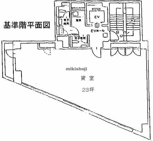 中原区の明治安田生命小杉ビル 平面1