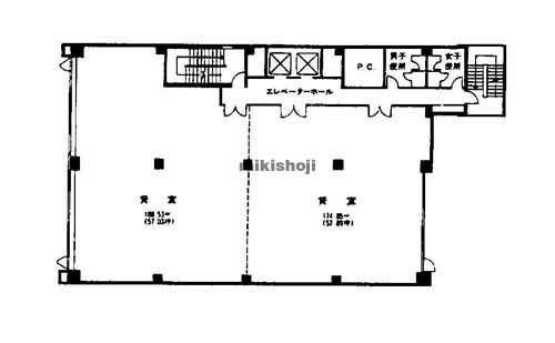 明治安田生命名古屋錦ビル 平面1