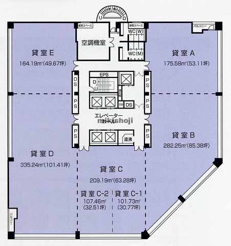 桜通大津第一生命ビルディング 平面1