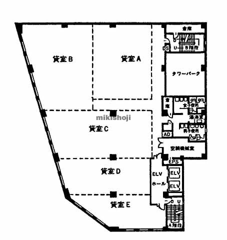 百五・明治安田ビル 平面1