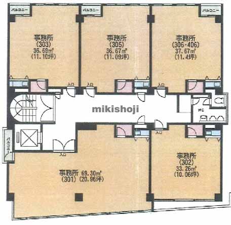 アバンテージ葵ビル 平面1