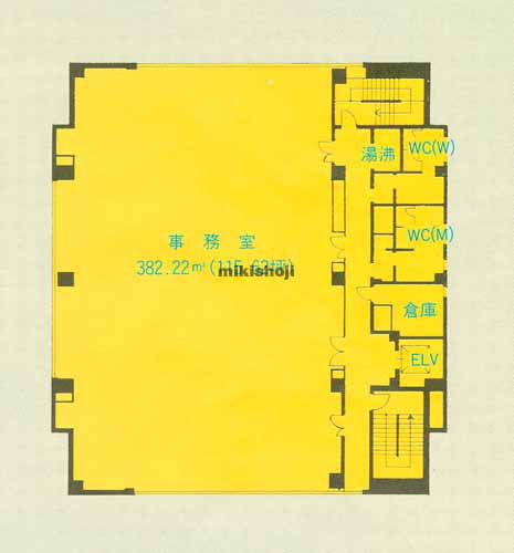 ＡＩＧ豊橋ビル(旧:富士火災豊橋ビル) 平面1