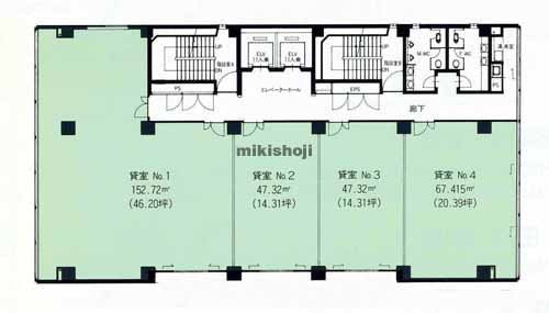 岡崎東ビル 平面1