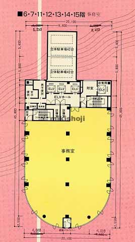 浜松プレスタワー 平面1