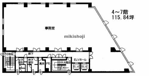 四日市市全域のＴＫビルディング 平面1