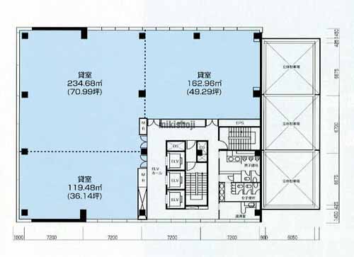 ニッセイ岐阜ビル 平面1