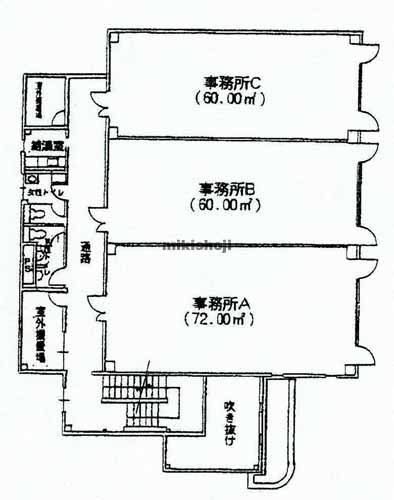 津島市全域の第２岡本ビル 平面1