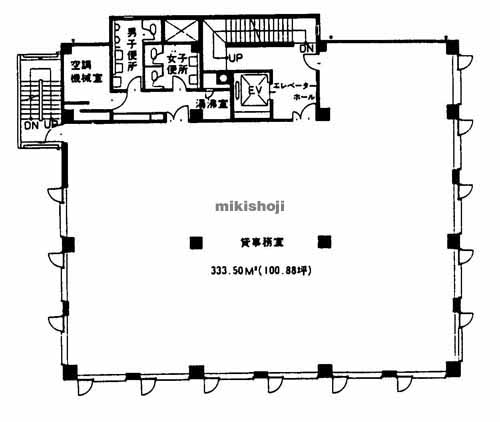 朝日生命岡崎ビル 平面1