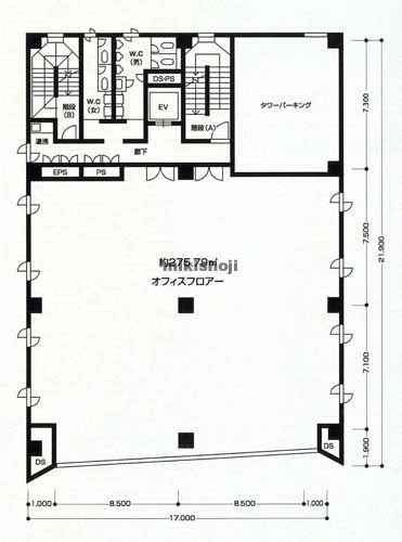 ＨＯＷＡビル津 平面1