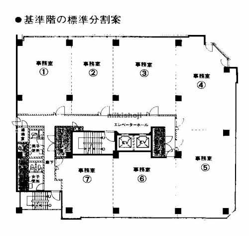 梅ケ枝中央ビル 平面1