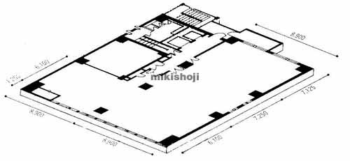 ＡＸＩＳ南森町ビル 平面1