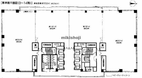 城東区のＮＬＣ森の宮ビル 平面1