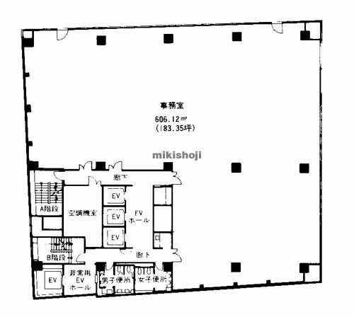 ＷＡＫＩＴＡ藤村御堂筋ビル 平面1