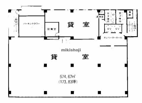 四ツ橋グランドビル 平面1