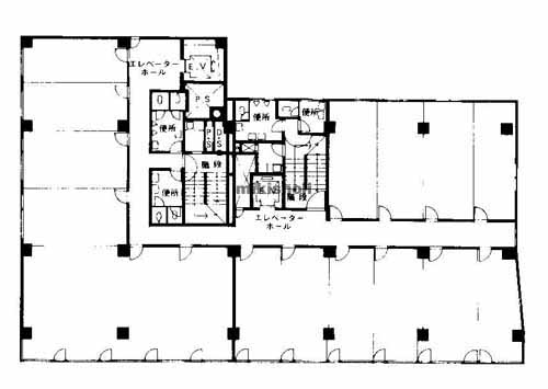 四ツ橋日生ビル（本館） 平面1