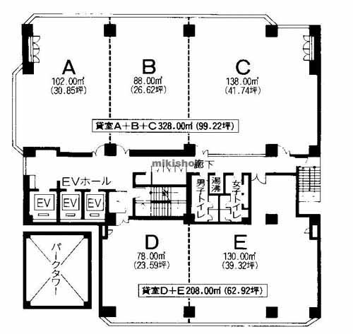ＮＡＮＫＡＩ西本町ビル 平面1