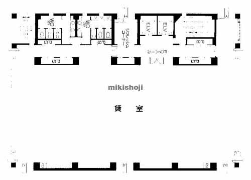 西区他の久我ビルヂィング南館 平面1