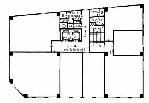 上六新興産ビル 平面1