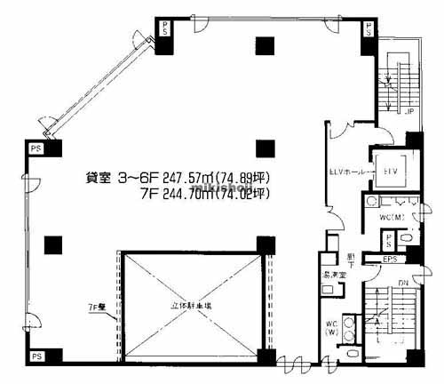 アドーラブル南堀江 平面1