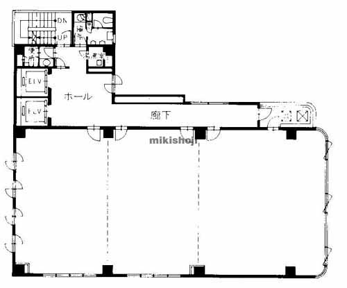 現代心斎橋ビル 平面1