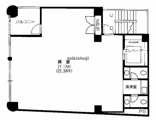 日本エルコート谷町ビル 平面1