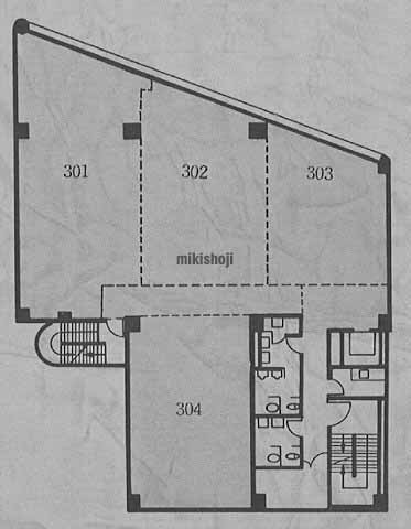 嶋野ビル 平面1