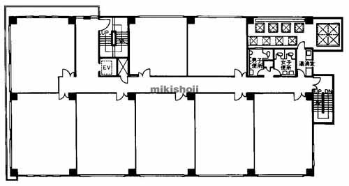 奈良市の不動ビル 平面1