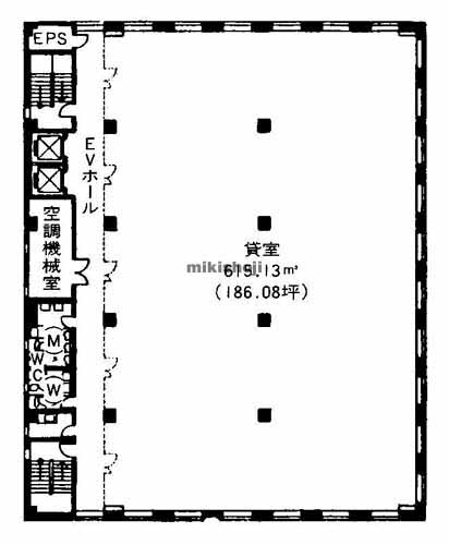 明治安田生命岡山桑田町ビル 平面1