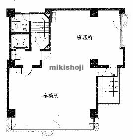 八幡通・磯辺通・浜辺通の芙蓉ビル東館 平面1