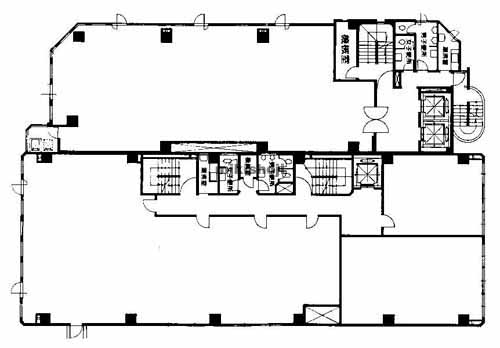 サンエービル（西館） 平面1