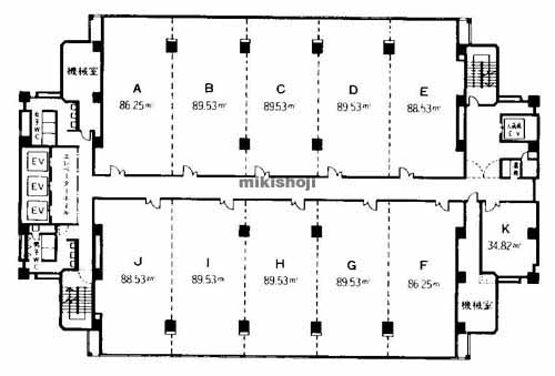三宮中央ビルディング 平面1