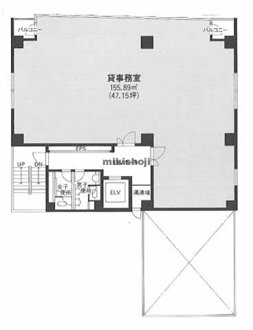 栄町通佐田野ビル 平面1