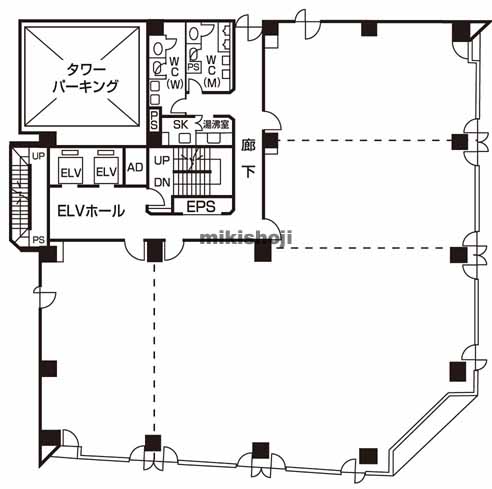 徳島眉山第一生命ビルディング 平面1