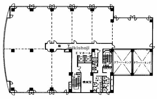 山陰放送・第一生命共同ビルディング 平面1