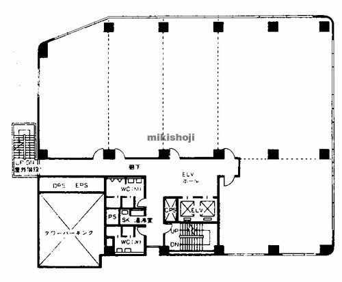 鳥取駅前第一生命ビルディング 平面1