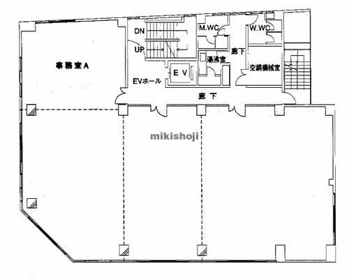 旧三井住友海上福井ビル 平面1