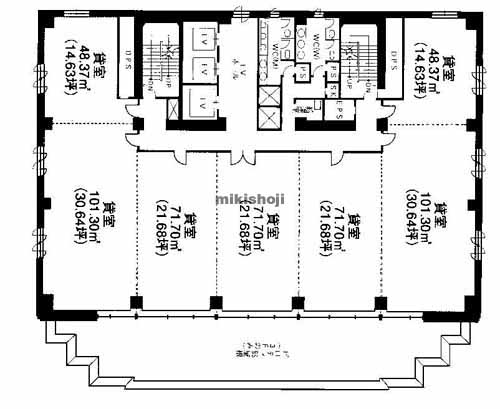 神戸旧居留地平和ビル 平面1