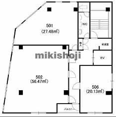 南本町天祥ビル２号館 平面1