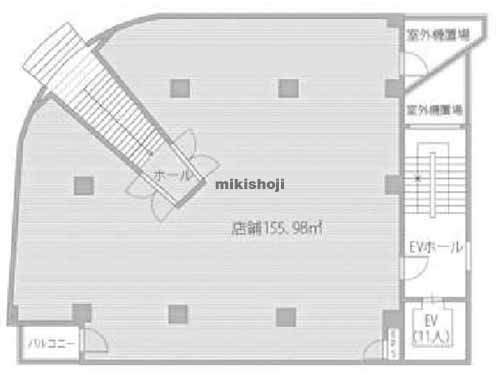 おおきに西心斎橋ＢｉｒｔｈＰｌａｃｅビル 平面1