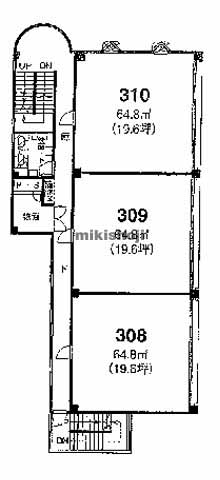 市役所前三和ビル 平面1