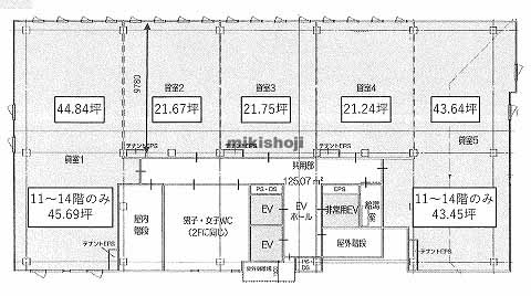 Ｌ．Ｂｉｚ松山一番町 平面1