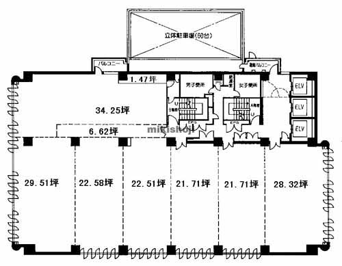 西鉄博多駅前ビル 平面1