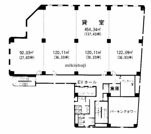 九勧呉服町ビル 平面1