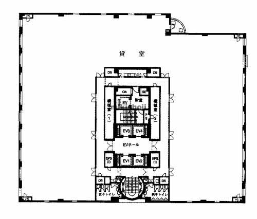 紙与博多ビル 平面1